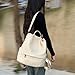 Wesccimo Genuine Leather Backpack Purse For Women Antitheft Real Soft Rucksack Fashion Designer Convertible Ladies Shoulder Bag Beige