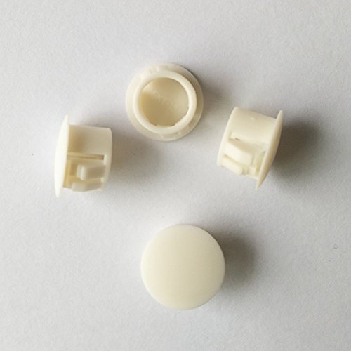 Image of YEJI 50PCS 1 /2 inch, 13mm, 0.51in Panel Plugs Hole Plugs (Mounting Hole: 12.5-13mm), Plastic Flush Type Hole Plugs, Home Furniture Fastener, Plastic Pipe Choke Plug, White Color