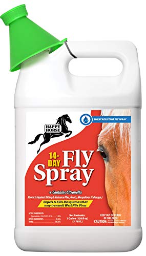 HARRIS Happy Horse 14-Day Fly Spray, Sweat and Weather Resistant Long Lasting Fly