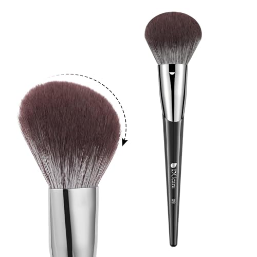 DUcare Large Powder Brush for Setting Powder, Bronzer, and Blush - Fluffy Makeup Brushes with Soft Synthetic Bristles, Big Face Makeup Brush for Cream, Blush, Liquid and Mineral Foundation