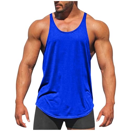 Men's Bodybuilding Stringer Tank Tops Cotton Quick Dry Muscle Fitness Shirts Gym Athletic Y-Back Sleeveless Tank Top2