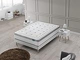 DAGOSTINO HOME BOUTIQUE COLLECTION Colchón Berlin, 180x200x25 cm. Viscoelástico, Gama Alta, Reversible, Confort de Hotel, Soporte, Alta resiliencia, Grosor 25 cm +/- 3 cm.