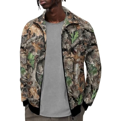 Image of Men's Lightweight Jackets Casual Full Zip Fleece Jacket Men Coats Fashion Long Sleeve Sweatshirt