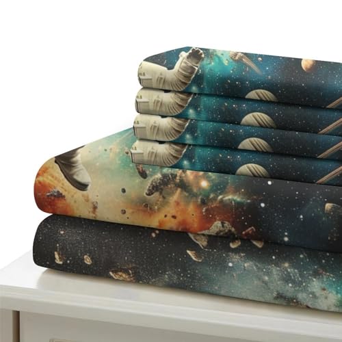 Parure de lit astronaute 3D douce et zippée, le cadeau idéal pour lit 220cm - 6