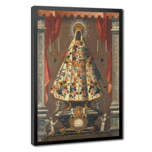 Peinture Madonna noire 1745 impression toile 30x45cm pour decoration murale