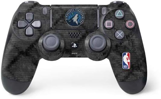 Skinit Decal Gaming Skin Compatible with PS4 Controller - Officially Licensed NBA Minnesota Timberwolves Marble Design