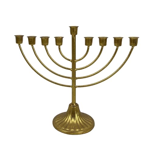 F Fityle Candelabro judío, candelabro judío, Mesa Central, candelabro, Menorá, Hanukkah, decoración, Menorá para aparador, 9 sucursal