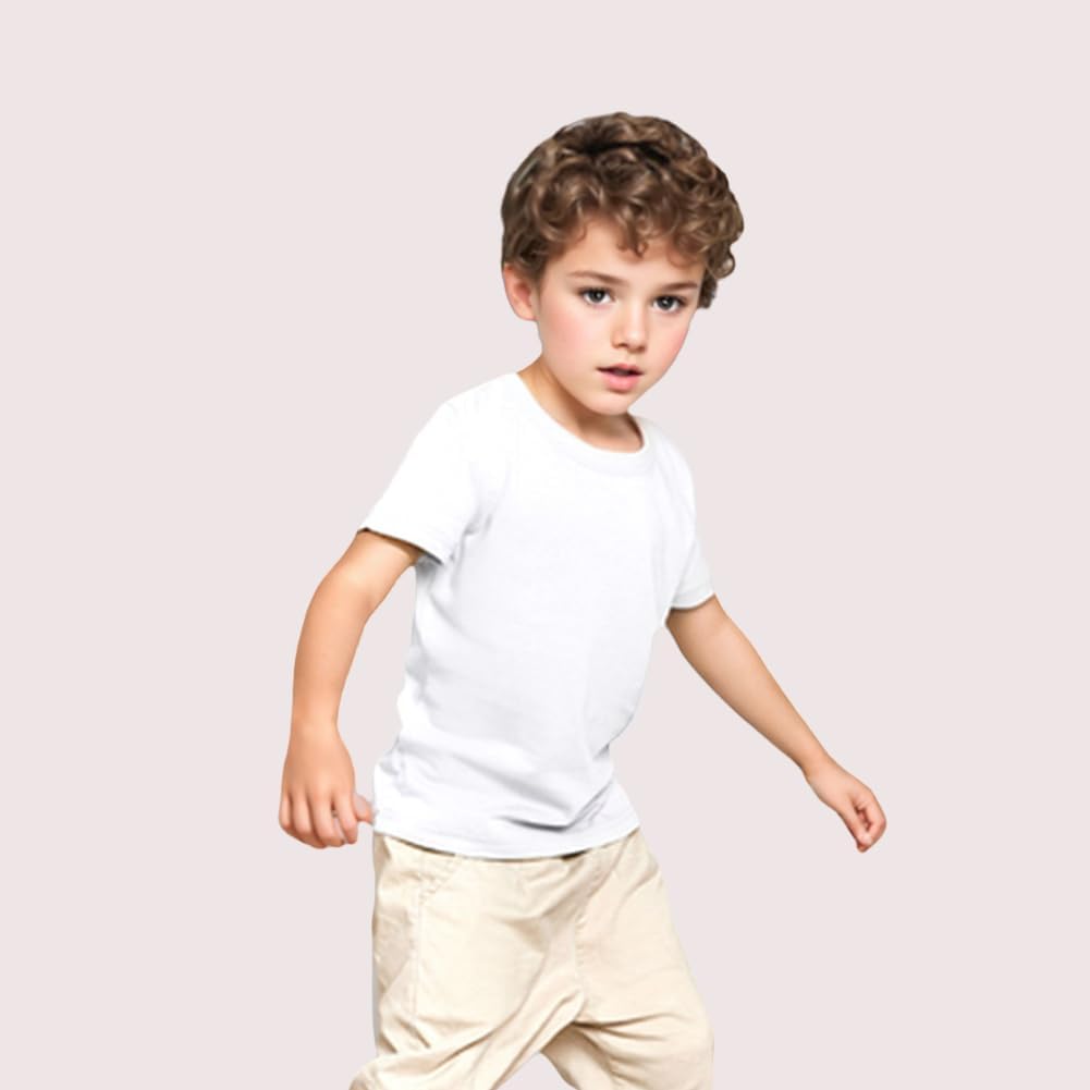 2 Pack Kids/Boys/Youth Quick Dry Sports Tee Shirt Mesh Moisture Wicking Active Athletic T-Shirt (Age4-18Years)