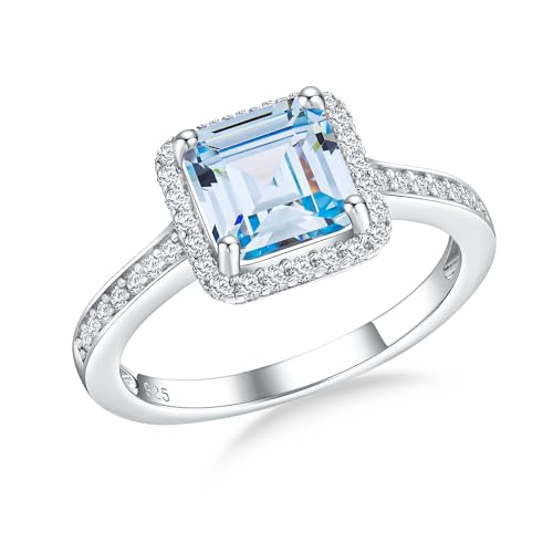 Vintage Style Engagement Ring White Gold Plated Sterling Silver W...