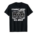 Vintage Army Combat Medic Veteran Gift for US Army Veteran T-Shirt