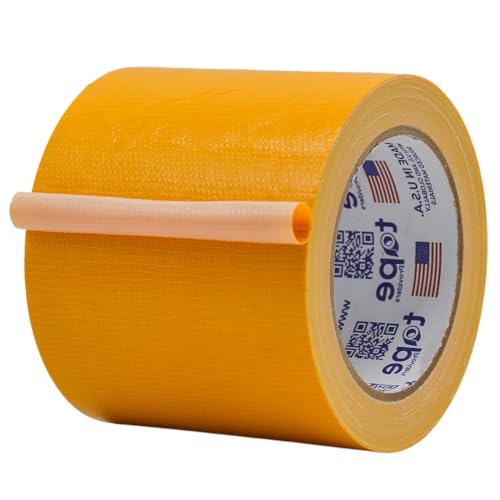 Image of MAT Duct Tape Schoolbus Yellow Industrial Grade, 4 inch x 60 ft. Waterproof, UV Resistant for Crafts, Home Improvement, Repairs, & Projects