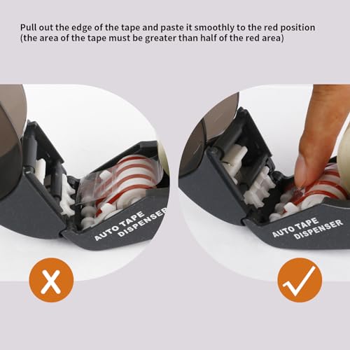 Eagle Tape-Dispenser , Halbautomatischer Klebebandspender , 12mm - 19mm Rollenbreite ink 2 Rollen handlich - praktisch - präzise