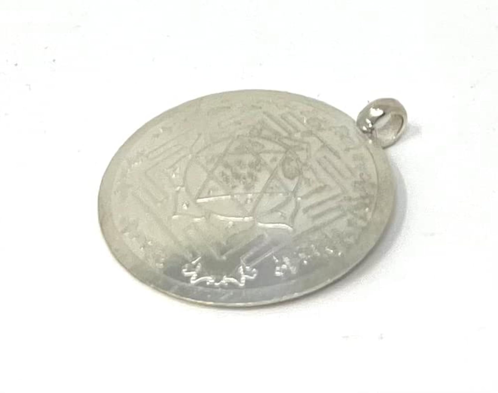 100% Pure Silver Saraswati Yantra Pendant with Lab Certificate, Gift for Him & Her