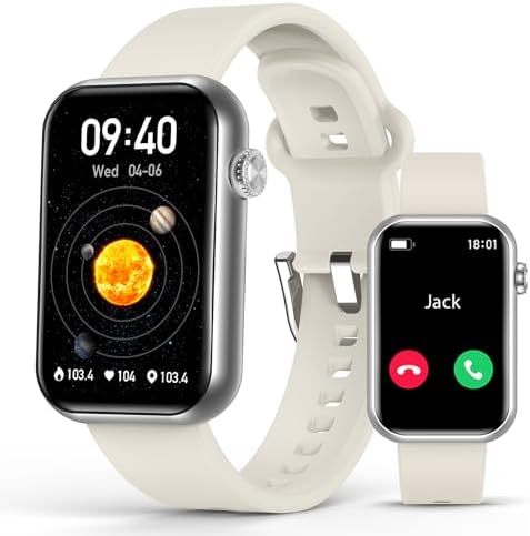 Smart Watch Fitness Tracker (Answer/Make Call), 24/7 Heart Rate S...