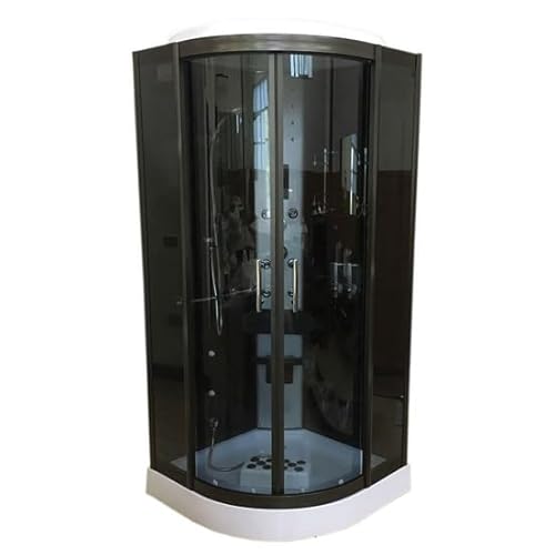 Bagno Italia Cabina de hidromasaje semicircular cromoterapia radio 90x90cm o 100x100cm CONTACTAR AL VENDEDOR INDICANDO LA MEDIDA ELEGIDA