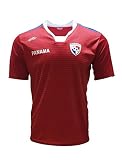 Panama New Desing Arza Soccer Jersey Red Slim Fit (Large)