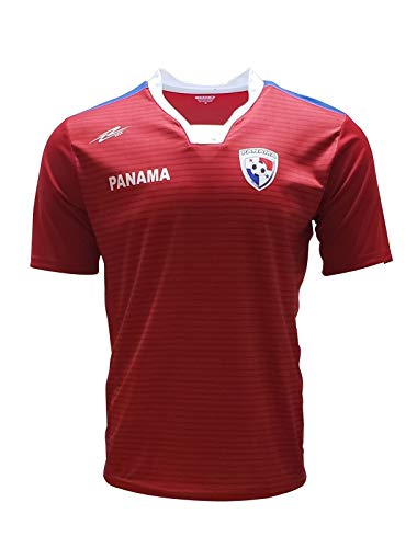 Panama New Desing Arza Soccer Jersey Red Slim Fit (Medium)