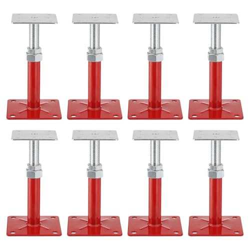 TRUCFUSION 5-8" House Floor Jacks, Adjustable Mini Screw Jacks, Foundation Jacks Post 5000lbs for Leveling The Basement Floor, 8PCS by TRUCFUSION - Used condition - US$51.80