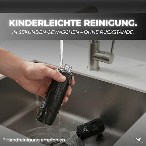 VALUXE® Ölsprüher für Speiseöl & Essig mit UV-Edelstahlmantel & Sprühfilter - Edelstahl Öl-Sprühflasche - Präziser Essig & Olivenöl Sprüher, Öl-Zerstäuber, Oil-Sprayer Edelstahl 6