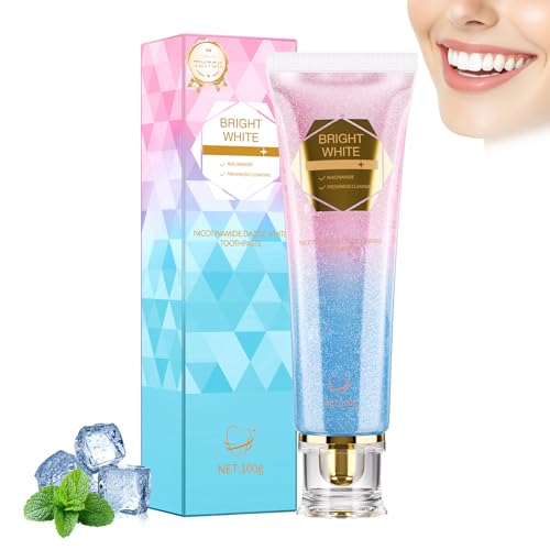 Image of Niacinamide Whitening Toothpaste, Radiant Niacinamide Toothpaste with Mint Flavor - Natural Gentle Care, Deep Stain Removal Clean, Fluoride-Free Whiten Toothpastes Improves Gum Health