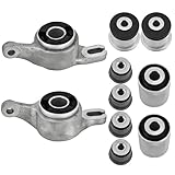 10PCS Front Control Arm Bushing Kit Compatible with Jeep Grand Cherokee & for Dodge Durango 2011-2015 Lower Upper Replace 68022624AE 05168158AA 05168158AB 68022600AD K201335 K201261 K201333
