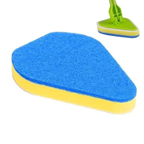 Mppchhn Fregadora de baño,Cepillos para para Limpiar - Fregadora de Azulejos 2 en 1 Extensible con Cabezal Ajustable, Esponja de Cepillo Limpio Desmontable para zócalo, baño, bañera, Suelo, Pared