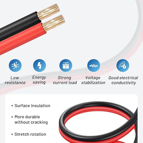 Image of 12V /24V DC Power Cord Cigarette Lighter Plug for Car Refrigerator Portable Car Refrigerator Fridge (10FT)