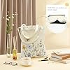 Avezano Tote Bag for Women Girls Colorful Floral Canvas Tote Bag Reusable Aesthetic Canvas Tote Bags for Shopping Work Travel #4