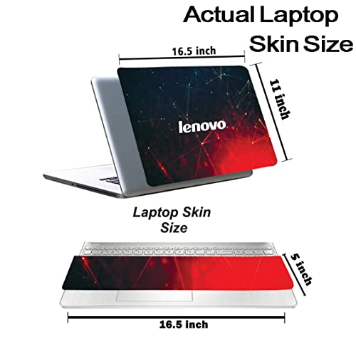 Image of Pattern L1 Top+Wrist Pad Vinyl Laptop Skin /Sticker /Cover for 17 to 17.3 Inches Laptops Laminated-Removable-HD Quality Compatible for Lenovo.(16.5x11 Inches)