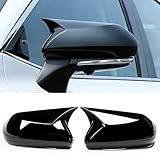 Compatible with Toyota Camry 2026 2025 2024 2023 2022 2021 2020 2019 2018 Accessories Aggressive Look Car Exterior Door Side Rearview Mirror Guard Cover Trim Caps -Glossy Black