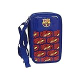 Asa de agarre CYP- Plumier 3 Pisos con Material Escolar FC Barcelona Accesorios, Multicolor (EP-313-BC)