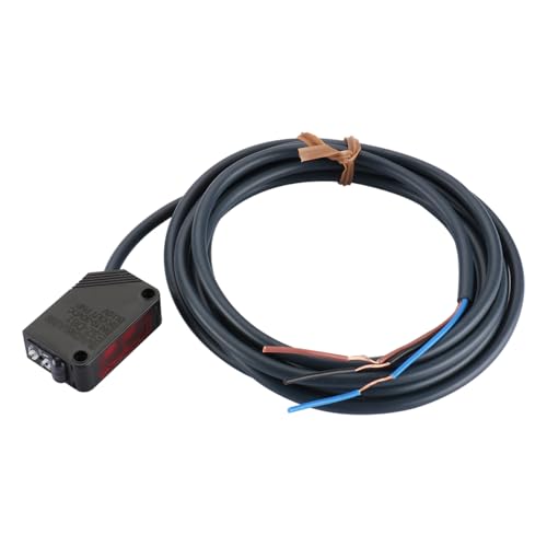 BAOMAIN Machine Vision Sensor E3Z-D81, 30-100mm Diffuse Reflection Photoelectric Switch, PNP Output L/D Switchable 10-30VDC Infrared Sensor for Industrial Automation