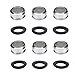 6 Pack Faucet Aerator 2.2 GPM Bathroom Sink Aerator Regular Standard Replacement Parts with Brass Shell 15/16-Inch Male Threads Aerator Faucet Filter with Gasket for Kitchen Bathroom