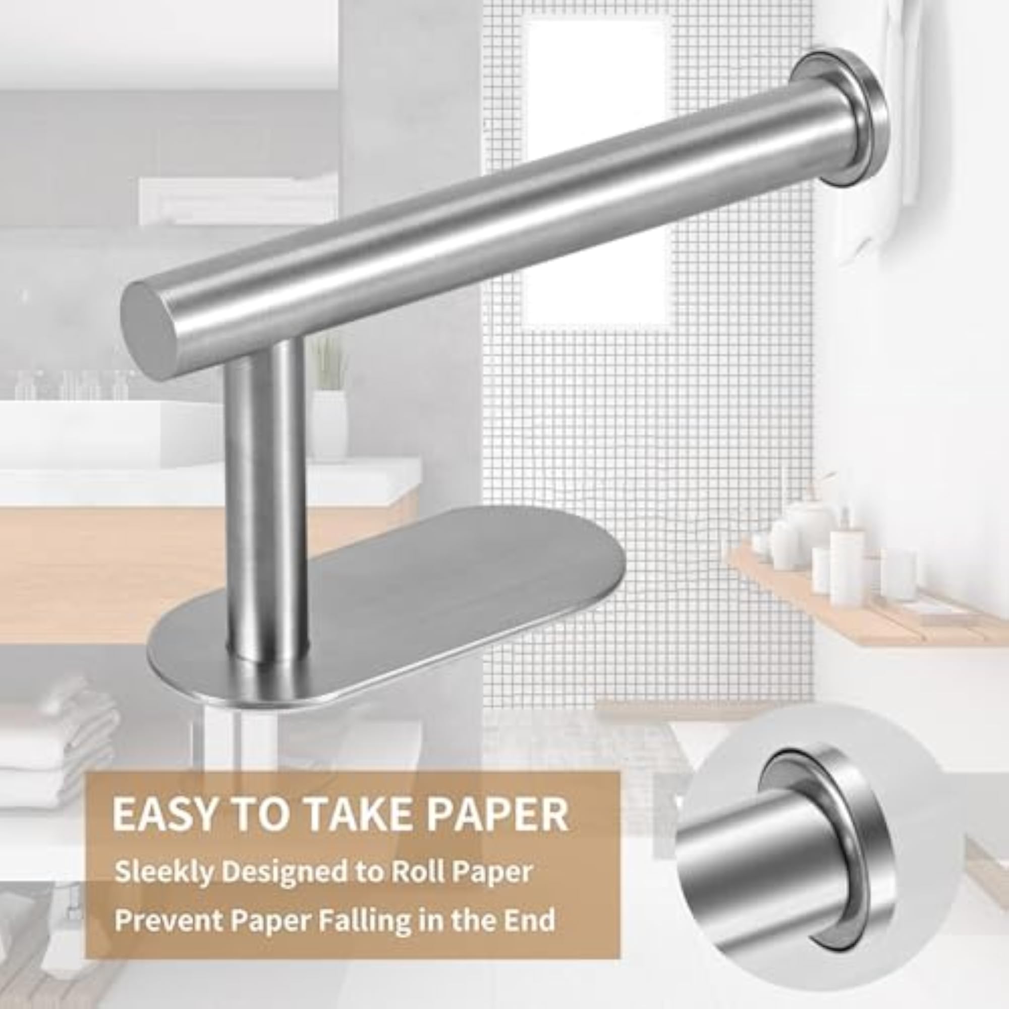 Self Adhesive Toilet Paper Roll Holder for Bathroom