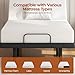 Yaheetech Twin XL Adjustable Bed Frame,w/Wireless Remote,Massage Function,Nightlight,4 Height-Adjustable Legs,Head & Foot Incline,USB Ports,Easy Assembly(3-Step)
