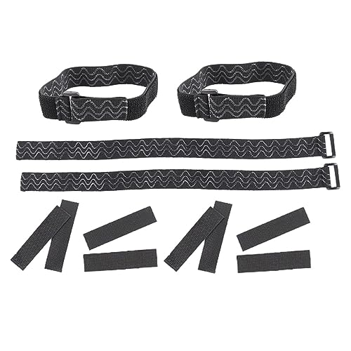 LIFKOME 2 Sets Boots Straps Shoe Scrubber Foot Sneakers Gel Cable Insoles Heel Ankle High Boots Anti-Slip Boots Strap Keeping Boots Strap Black