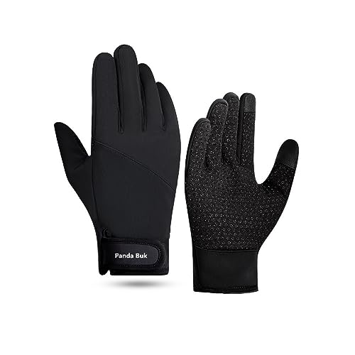 PANDA BUK Winter Gloves Waterproof Thermal Touch Screen Windproof Warm Gloves Men Women For Running Driving Cycling Sports Gloves (Small)
