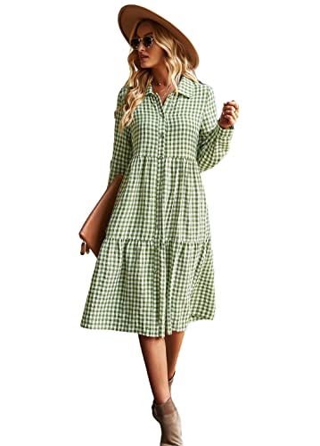 Robe chemise à volants idéale pour une allure chic en terrasse ou au bureau