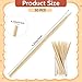 30 Pack 5.5‘’ Wooden Stylus Scratch Art Sticks Wood Art Stylus Heavy Duty Wood Stylus Sticks Wooden Art Stylus Stick Wood Stylus Tools for Scratch Art Craft Projects(14cm)