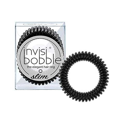 invisibobble SLIM Hair Ties - True Black Cover