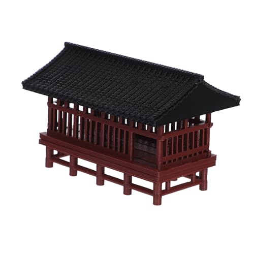 Kisangel de Antiguo Miniatura Decoración de Pabellón para y Paisajismo Accesorio de Bonsái para Oficina y Dormitorio