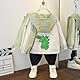SXSHUN Kinder Jungen Übergangsjacke mit Kapuze Baby Langarm Jacke Outdoor Kinderjacke Atmungsaktiv Mantel, Grün A, 104-110
