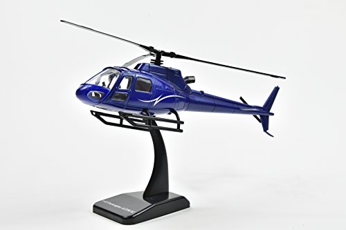 Newray 26093A New Ray Eurocopter As350 Helicopter Blue Metallic Police Sky Pilot Series 1/43 Diecast Model thumb #5