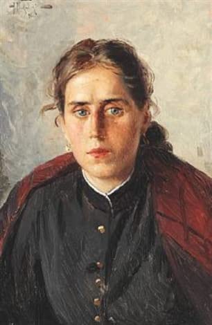 Impression d'art Makovsky pour grand salon - Tableau portrait de jeune femme 60x90