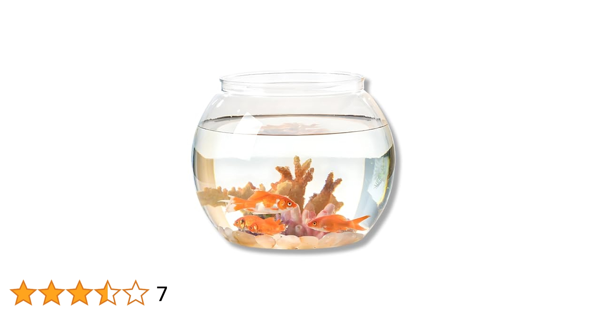Amazon | Lov Sawar 金魚鉢 プラスチック 割れない金魚鉢 透明