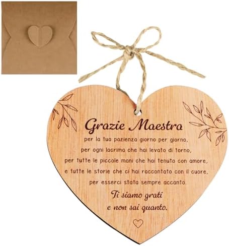 Regalo Maestre Fine Anno Biglietto Di Ringraziamento Per Maestra - Foto 12