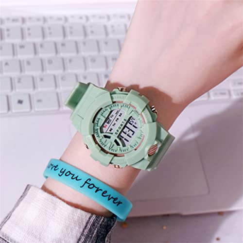 Cdybox 5 Pack Student Sports Watch With Silicone Band Luminous Alarm Stopwatch Watches Women Men Wristwatches #TOP4