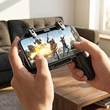 Controle Para Celular Premium, Gamepad Com Gatilhos L1 R1, Grip Ergonômico, 4 Dedos, Android E IOS, 4,5 A 6,5 Polegadas, Marca VARENZIA