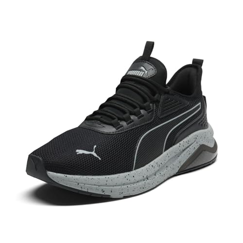 PUMA Mens Amplifier Speckle Lace Up Sneakers Shoes Casual - Black2