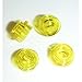 Lego Parts: 100 Round Transparent Yellow Plates 1x1